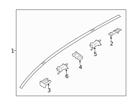 Exterior Trim - Roof for 2015 Hyundai Elantra GT #0