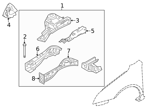 Structural Components & Rails for 2010 Ford Fusion #0