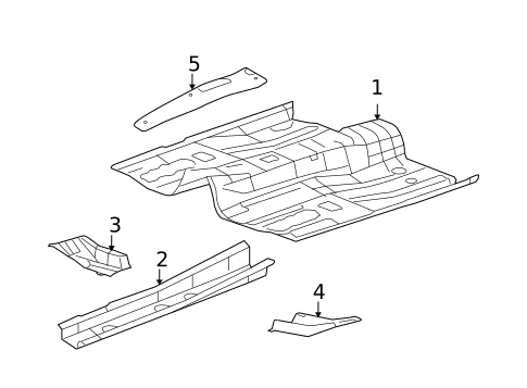 Floor & Rails for 2008 Dodge Caliber #0