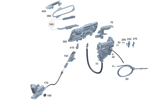 Front Locking System for 2025 Mercedes-Benz EQS 450 SUV #0