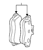 5135543AB - Brakes: Brake Pads for Mopar Image