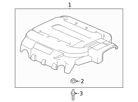 Engine Appearance Cover for 2013 Honda Accord #1