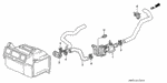 91553SM4003 - Electrical/Exhaust/Heater/Fuel: CLAMP, HEATER HOSE (24MM &amp; 39MM) for Honda Image