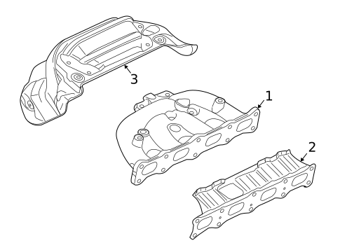 Exhaust Manifold for 2008 Mitsubishi Lancer #0