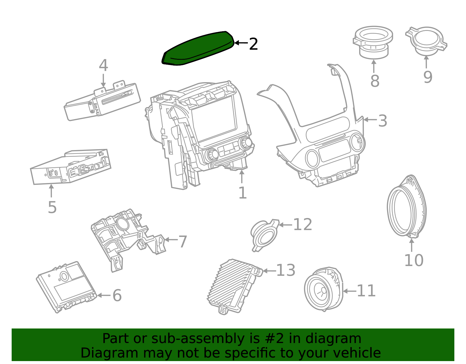 85556433 - Jet Black Instrument Panel Upper Trim Cover 2015-2020 GM ...