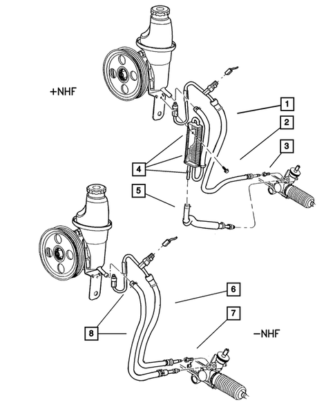 Power Steering Hoses for 2002 Dodge Durango #3