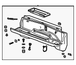 84492907 - Body: Storage Compartment for Chevrolet: Silverado 2500 HD, Silverado 3500 HD | GMC: Sierra 2500 HD, Sierra 3500 HD Image