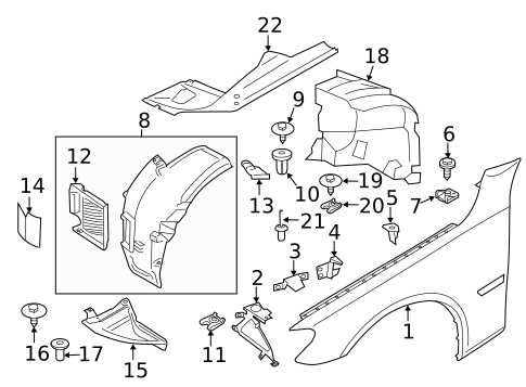 Fender & Components for 2015 BMW 750i #1