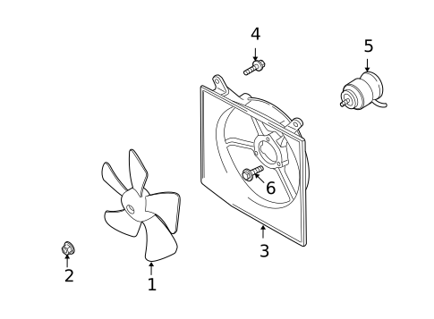 Cooling Fan for 2011 Suzuki SX4 #0