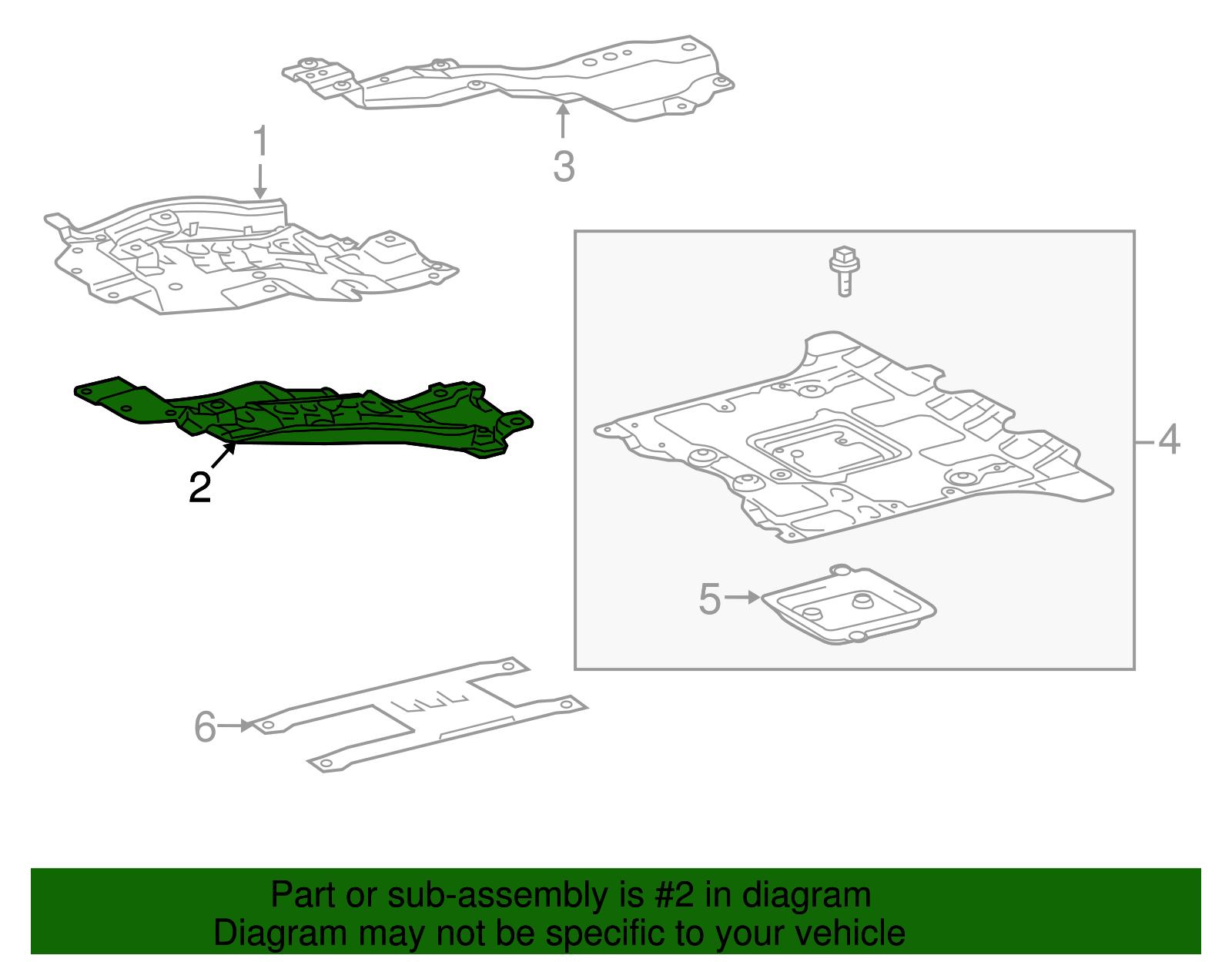 2008-2021 Toyota Land Cruiser Front Shield 51409-60080 | Toyota Parts ...