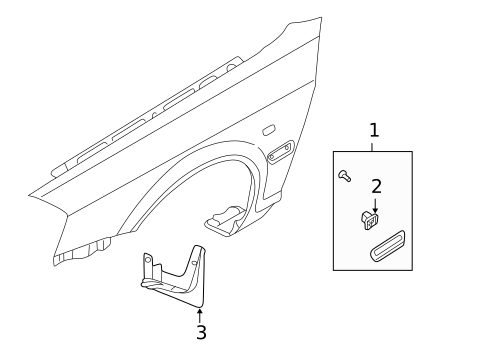 Exterior Trim - Fender for 2005 Kia Optima #0
