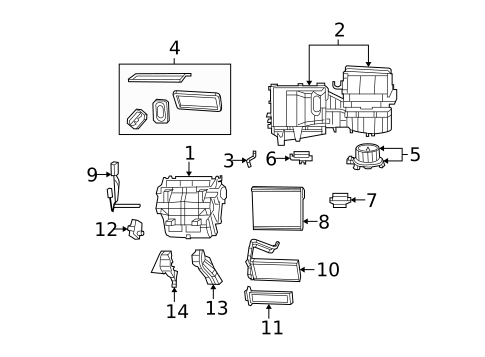 Evaporator & Heater Components for 2010 Chrysler Sebring #0