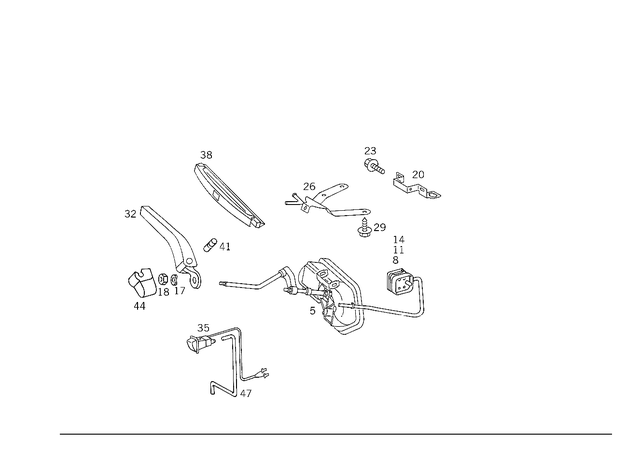 1298200142 - Electrical System: Electric Motor for Mercedes-Benz: 300SL, 500SL, 600SL, SL320 Image image