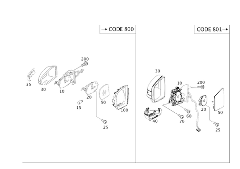 Outside Rear View Mirror, on the Left for 2010 Mercedes-Benz GL550 #0