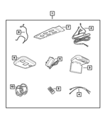68036468AC - Mopar Accessories - Component Parts: Dvd Changer for Mopar Image