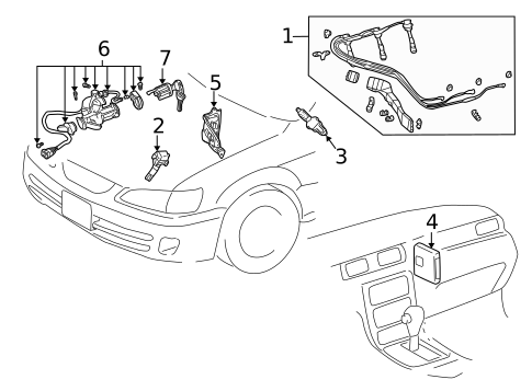 Secondary Ignition for 2005 Mitsubishi Montero #0