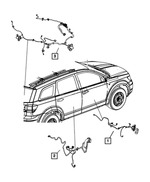 4795993AF - Electrical: Front Door Wiring, Left for Mopar Image