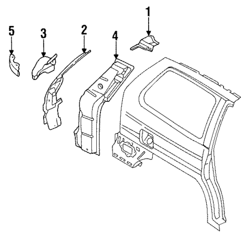 Rear Body for 1998 Mazda MPV #0