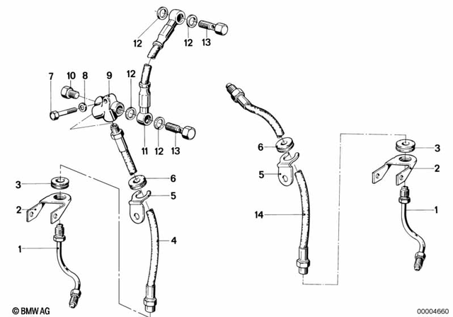 34321237261 - : Brake Hose for BMW-Motorrad Image