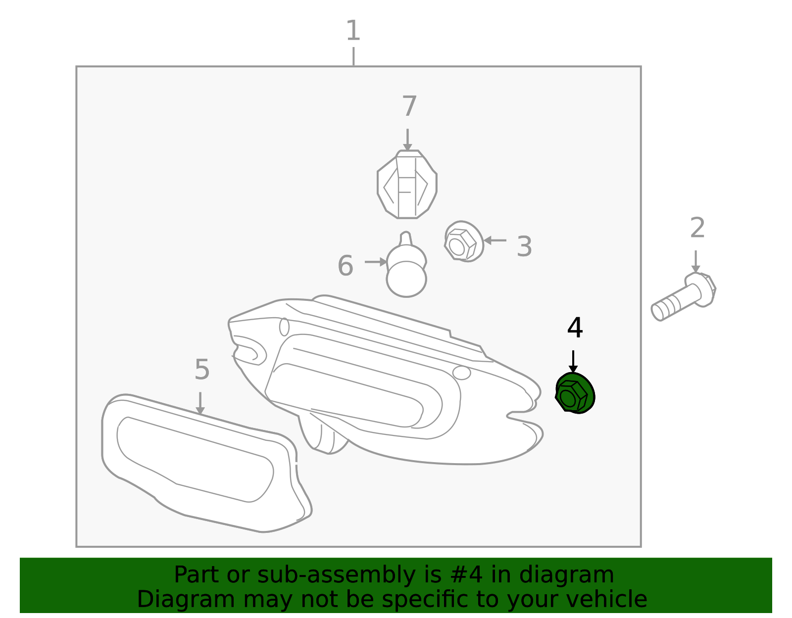 34406-SJA-G11 - High-Quality Backup Lamp Assembly Collar for 2009-2012 ...