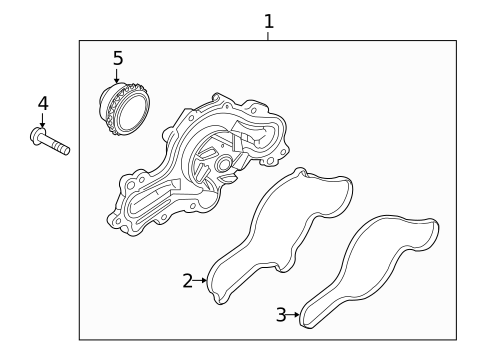 Water Pump for 2012 Lincoln MKT #2