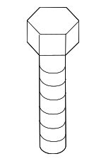 BPYK500Z2A - Body: Hinge Bolt for Mazda Image
