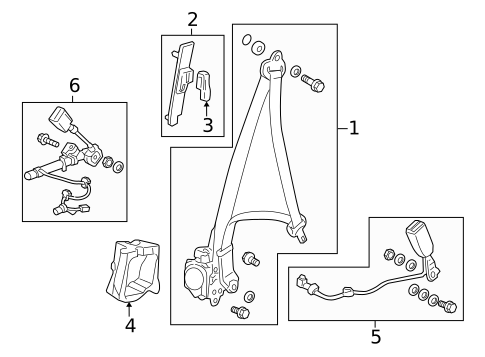 Seat Belt for 2024 Honda Passport #0