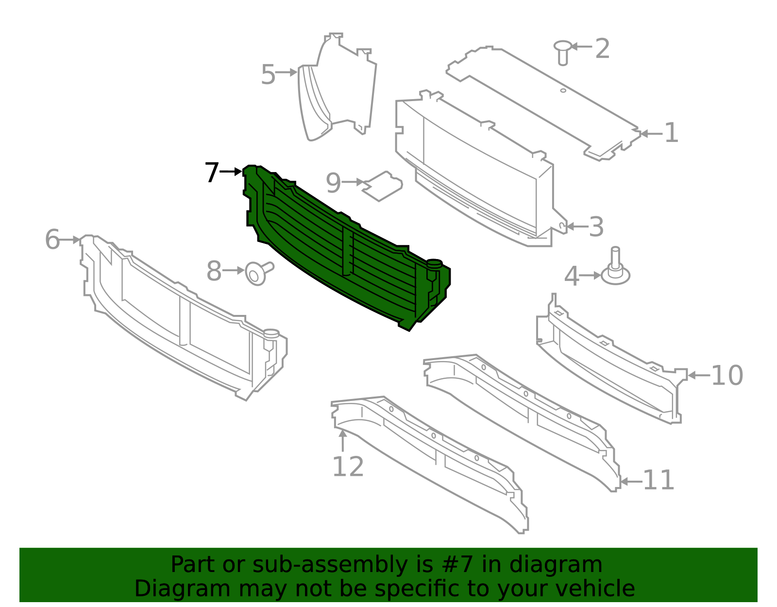 2016-2026 Volvo XC90 Radiator Support Air Deflector 31455461 | OEM ...
