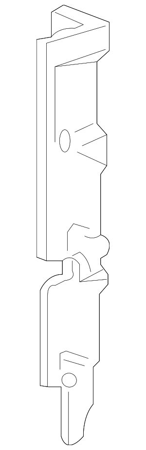 F4UZ8311A - Body: Radiator Support Air Deflector for Ford Image