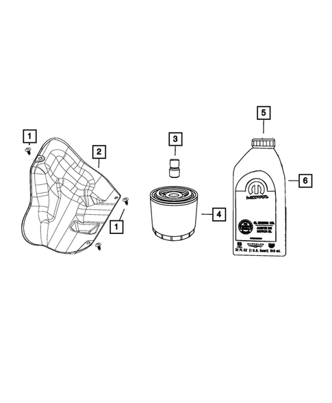 Engine Oiling, Oil Pan and Indicator (Dipstick) for 2018 Ram 3500 #0