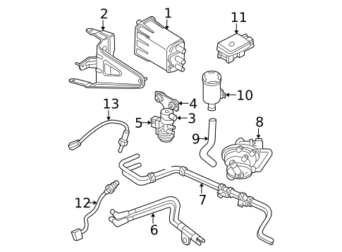 Emission Components for 2001 Dodge Dakota #0