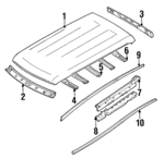 L00171050G - : Roof Rail for Mazda: MPV Image