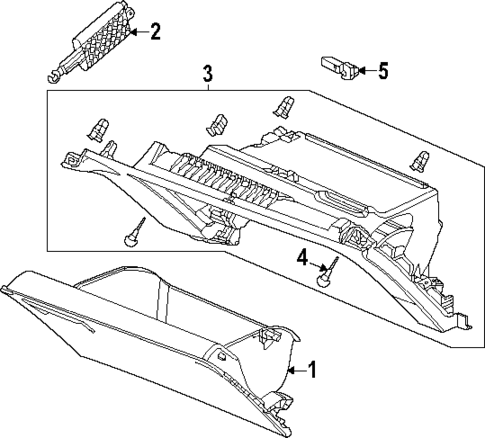 Glove Box for 2025 Honda Civic #0