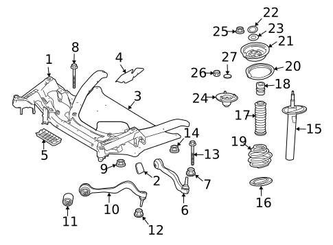 Rear Suspension for 2006 BMW 650i #2