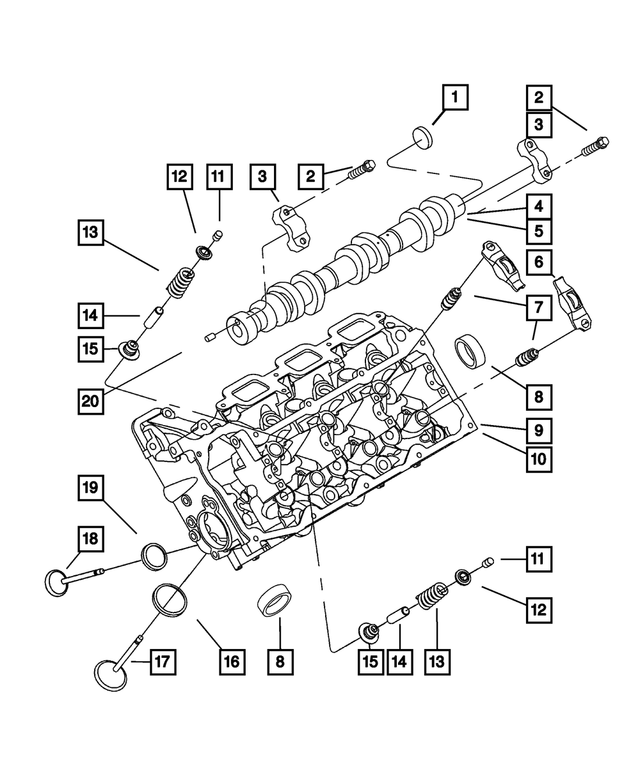 RL021941AA - Engine 3.7L Six Cylinder [EKG]: Cylinder Head for Mopar Image