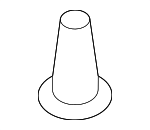 865183M000 - Body: Outer Bracket Clip for Genesis: Electrified G80, G70, G80, GV70, GV80, GV80 Coupe | Hyundai: Accent, Elantra, Equus, Ioniq, Sonata, Veloster, Veloster N Image