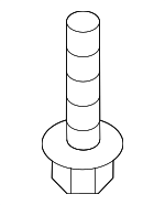 1244105207B - Body: Outer Bracket Screw for Hyundai: Accent, Elantra, Elantra Coupe, Elantra GT, Equus, Genesis, Genesis Coupe, Palisade, Santa Fe, Santa Fe Sport, Santa Fe XL, Tiburon, Tucson, Veloster Image