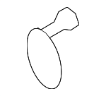 865173N700 - Body: Tow Eye Cap for Hyundai: Equus Image