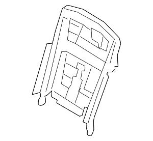 52209181766 - : Seat Back Frame for BMW: 740i, 740Ld xDrive, 740Li, 740Li xDrive, 750i, 750i xDrive, 750Li, 750Li xDrive, 760Li, ActiveHybrid 7 Image