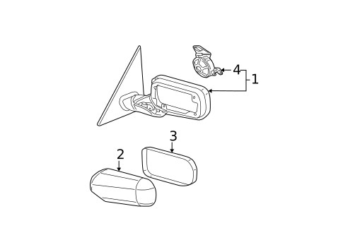 Outside Mirrors for 2001 BMW 325xi #1