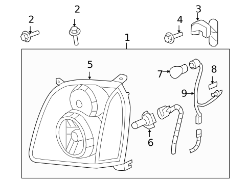 Bulbs - Chassis for 2008 GMC Yukon #1