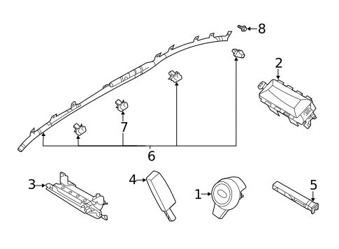 Air Bag Components for 2023 Subaru Legacy #0