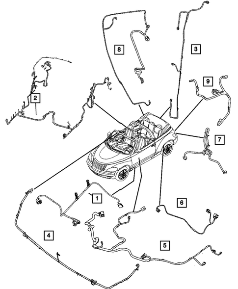 Wiring-Body & Accessories for 2006 Chrysler PT Cruiser #1