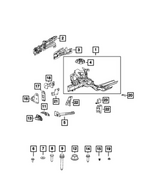 68512520AA - Frame, Bumper and Fascia: Frame Rail Bracket, Right for Mopar Image