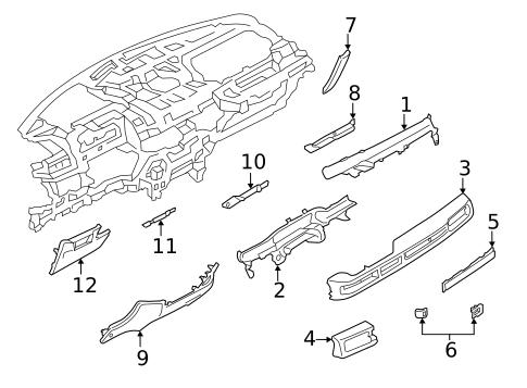 Components On Instrument Panel for 2022 Lincoln Aviator #0