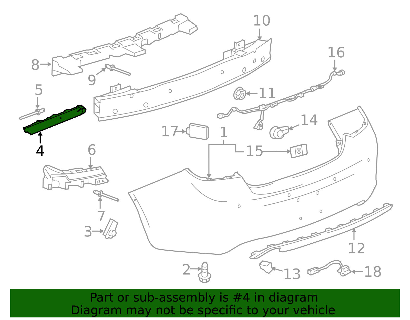 2012-2017 Buick Verano Side Support - Driver's Side (LH) 22783176 ...