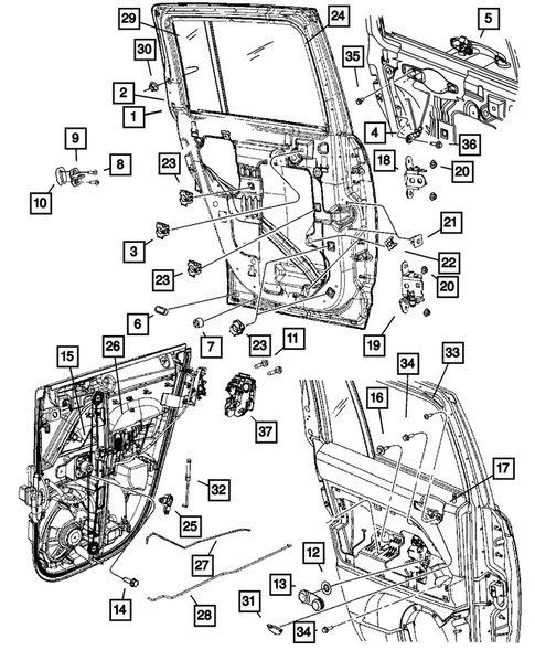 Rear Door for 2007 Jeep Patriot #0
