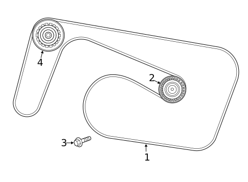 Belts & Pulleys for 2019 Mercedes-Benz SLC 43 AMG&reg; #0