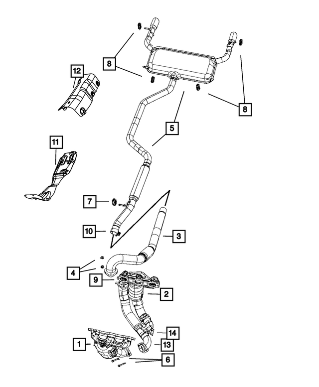 5085434AD - : Exhaust Pipe for Mopar Image