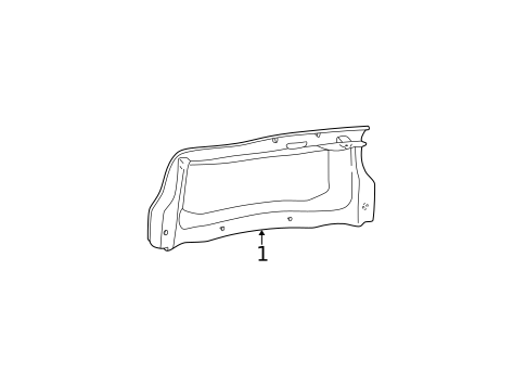 Interior Trim - Trunk for 2003 Ford Taurus #0